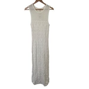 NWT Z Supply White Knit Sleeveless Maxi Dress Size XS